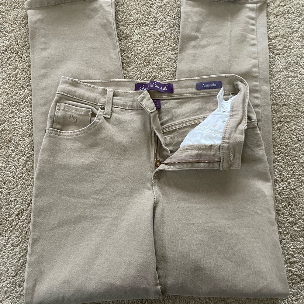 Gloria Vanderbilt Beige Jeans